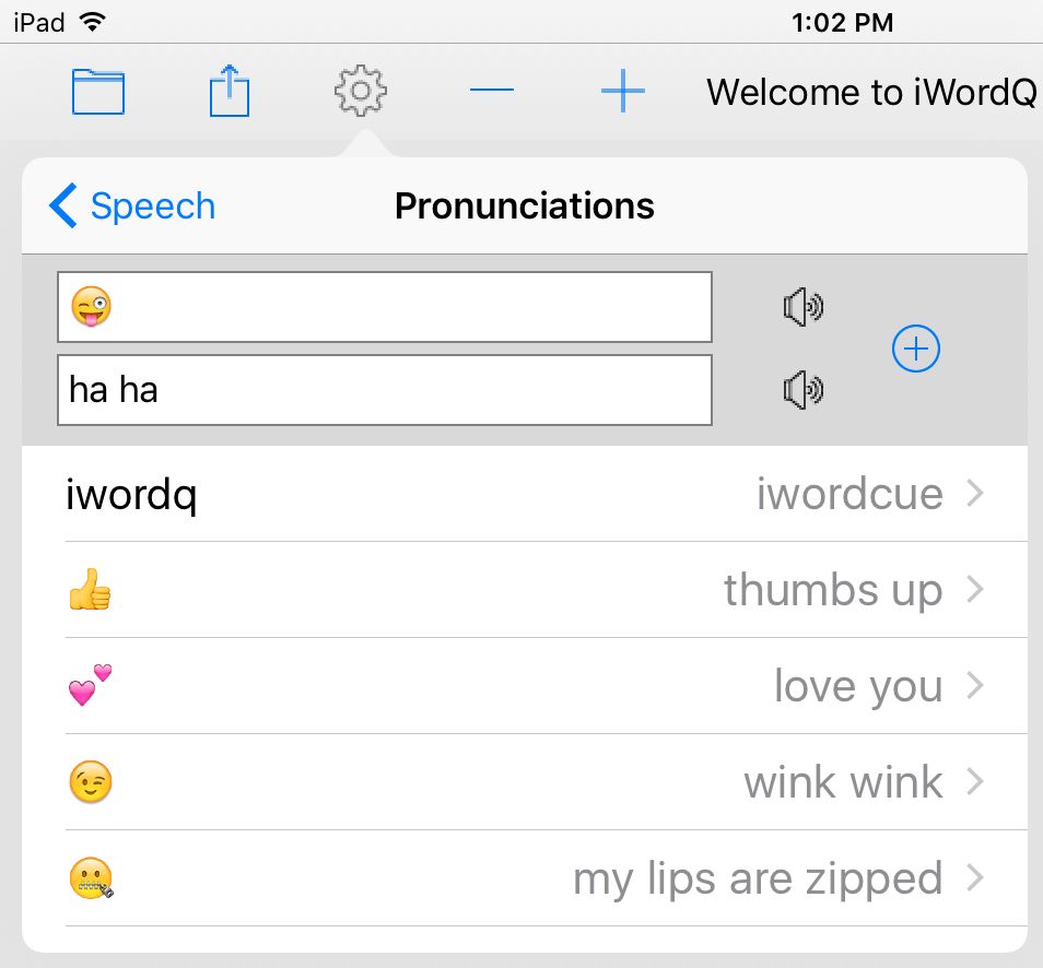 Pronunciation editor