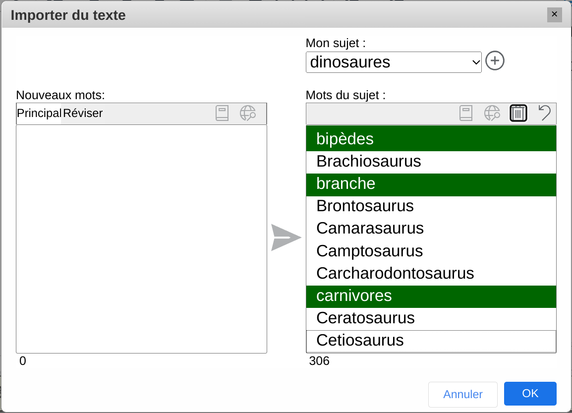 Importer du presse-papier