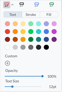 Callout color selection